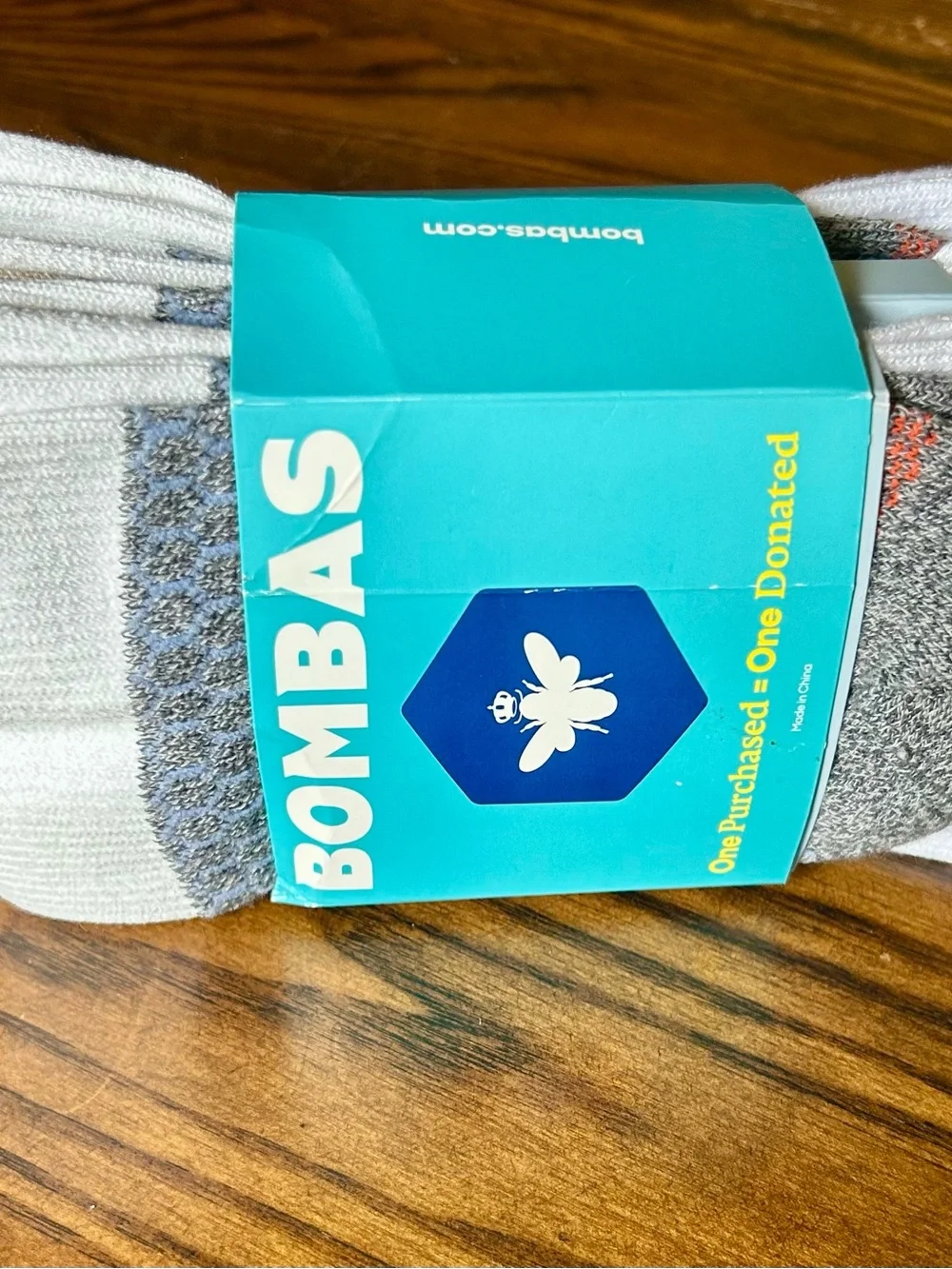 Bombas Men's White and Gray All-Purpose Athletic Socks (3-Pack) NWT